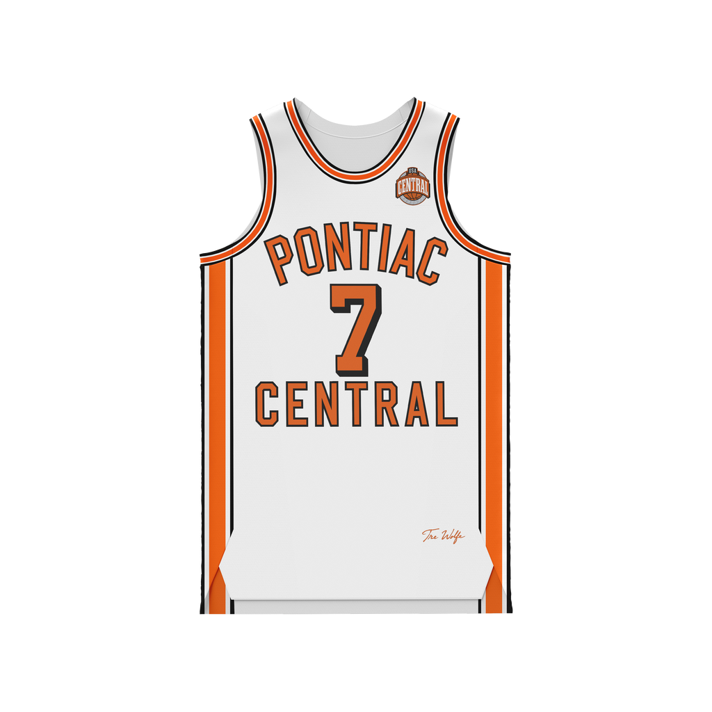 Pontiac Central Basketball Jersey (White)